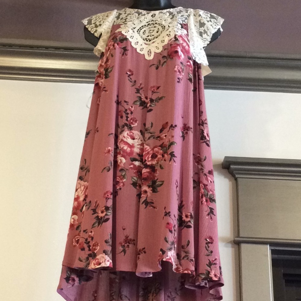 Umgee Floral Print Dress